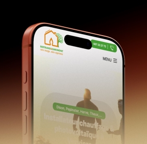 Site internet vitrine de qualité pour le chauffagiste Bertrand & Darimont à Verviers