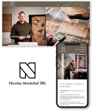 Le magnifique site web du designer industriel liégeois Nicolas Maréchal