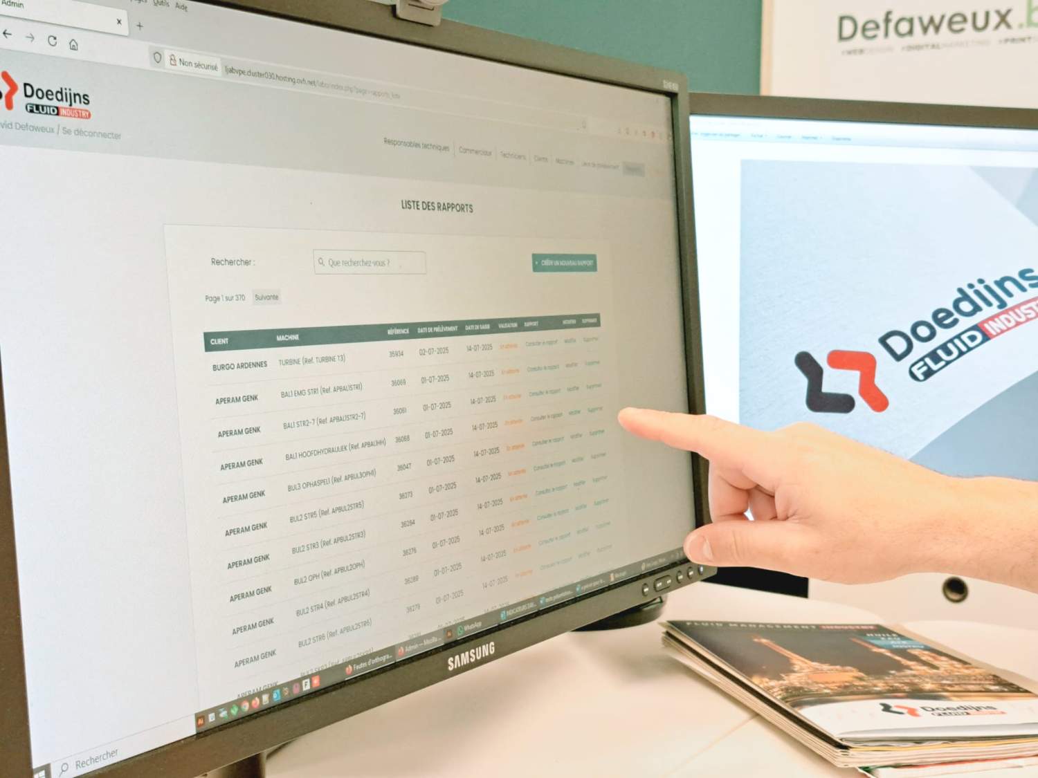 Doedijns Fluid Industry : digitalisation sur mesure (web & logiciel)