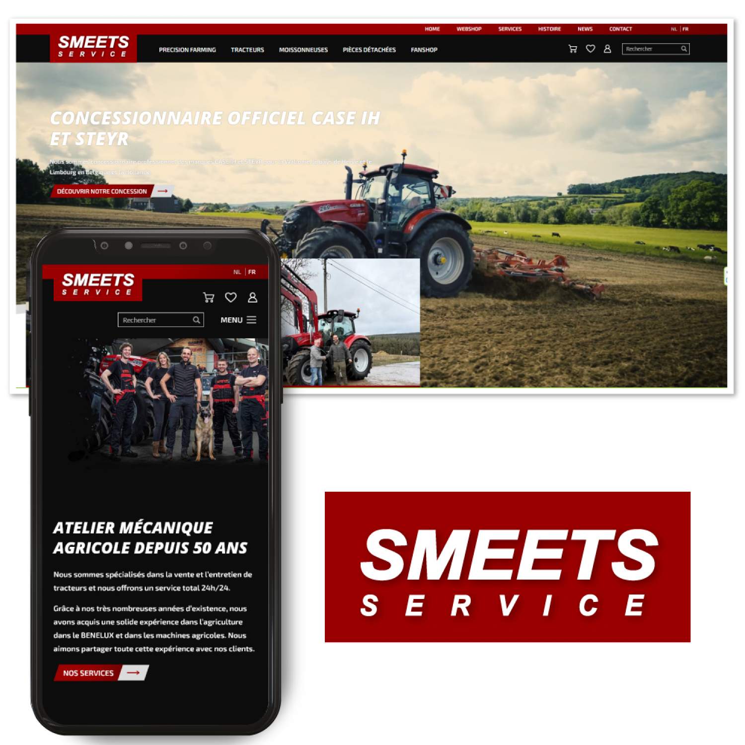 Agence e-commerce en Limbourg : projet Smeets Service