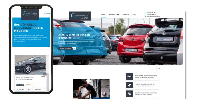 Site internet responsive pour un garage de voiture