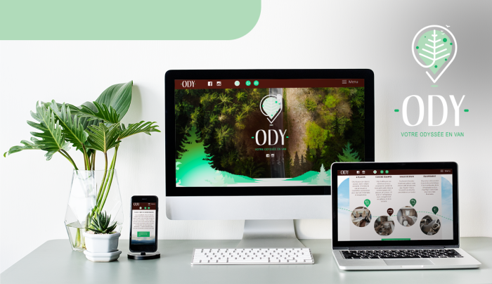 Design web très nature pour ODY Van