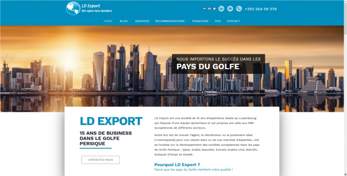 Migration et refonte du site LD Export