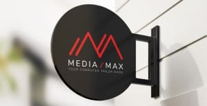 Réalisation du nouveau logo de Media/Max à Aubel