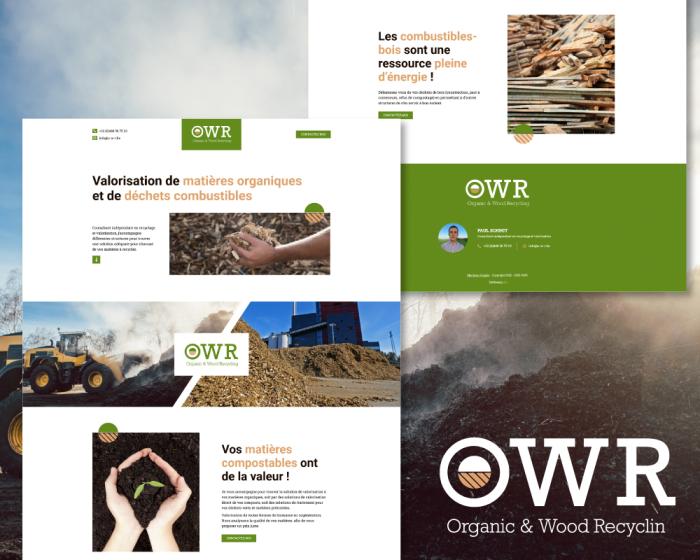 Design du site internet de Paul Schmit (Organic & Wood Recycling)