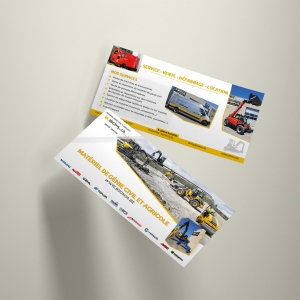 Flyer publicitaire pour la société B. Somja à Montzen