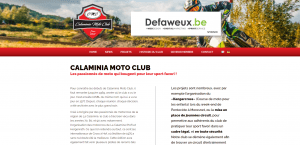 Le site de Calaminia Moto Club créé par l'Agence Web Defaweux