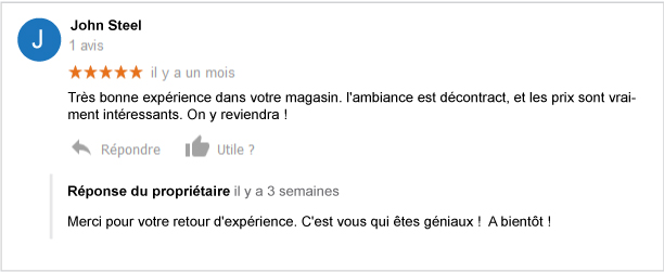 Recevoir plus d'avis positifs sur Google