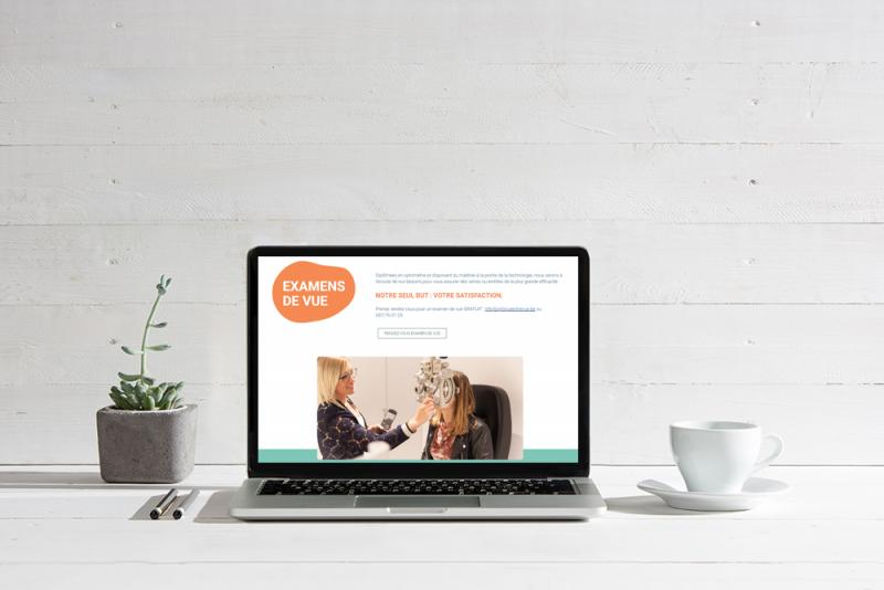 Nouveau site internet pour Optique Entrevue