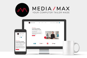 Réalisation du site internet de Media Max, le nouveau magasin d’informatique à Aubel. 